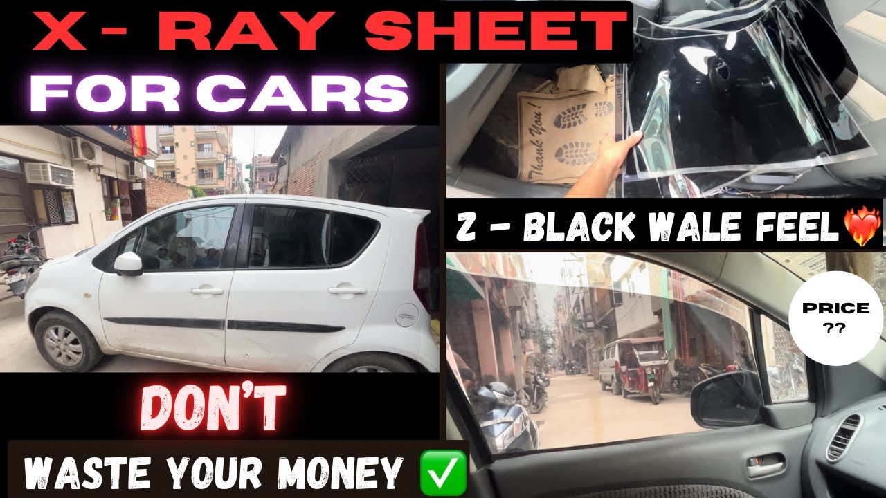 X-ray sheet for cars ! Removable window tint ! Better than z - black 🧐 Real opinion ! Car sun shades