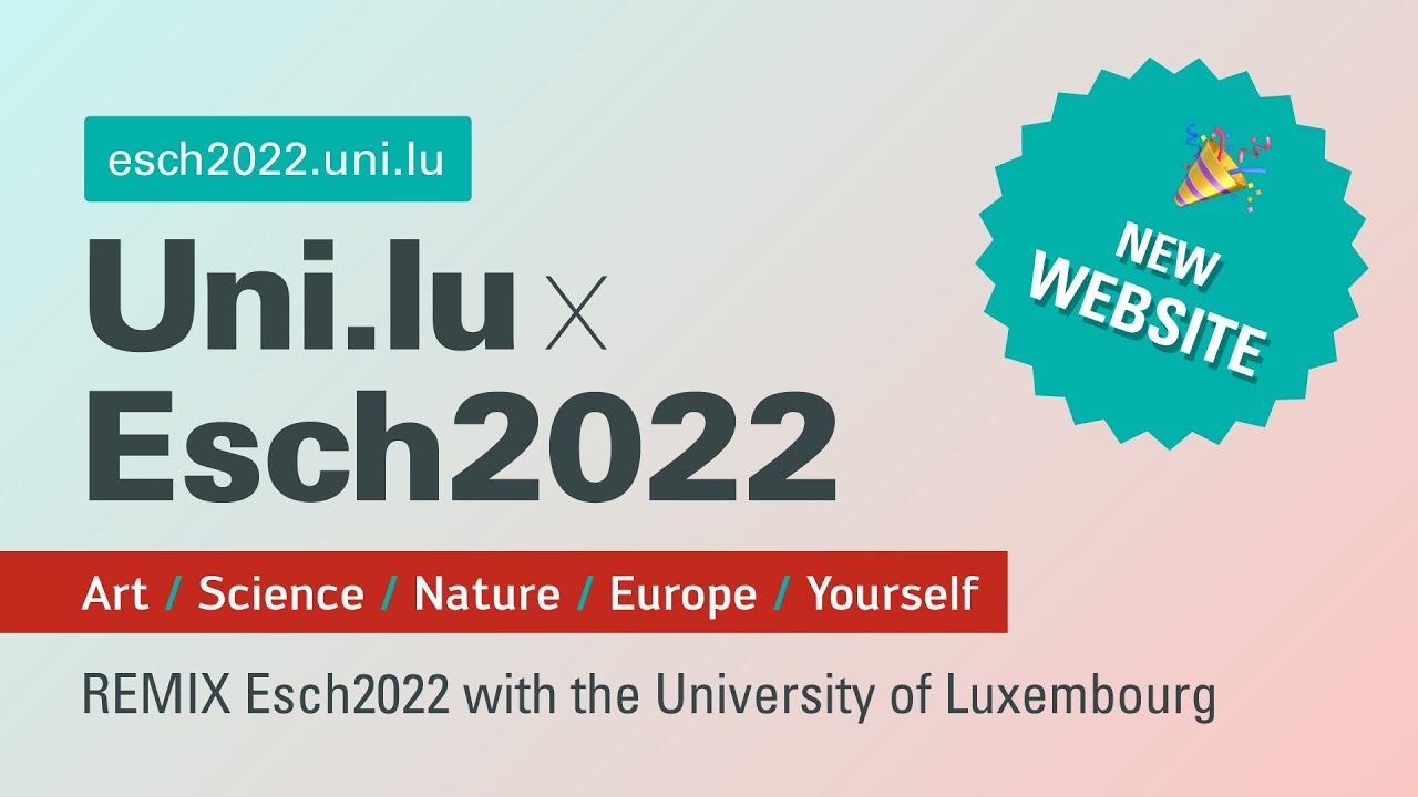 Presentation of Esch2022-projects of the University of Luxembourg