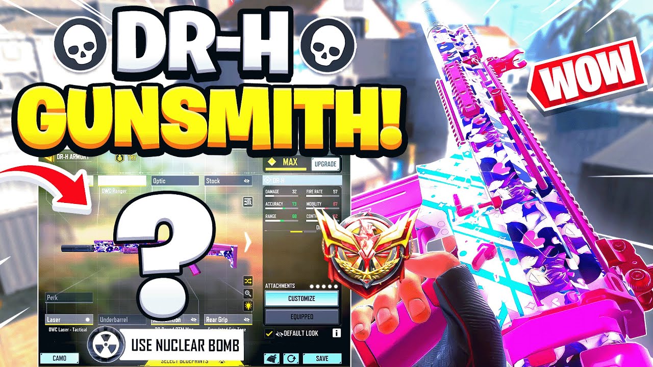 GODLIKE DRH 3 SHOT Gunsmith in COD Mobile Season 9 |  BEST DRH Attachments | Best DRH Loadout