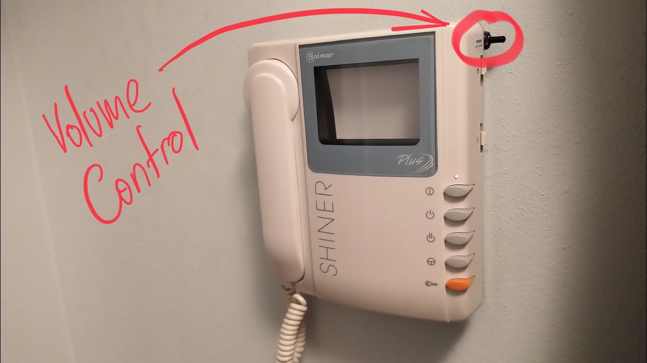 Ringer Volume control for the Golmar Shiner Plus Intercom