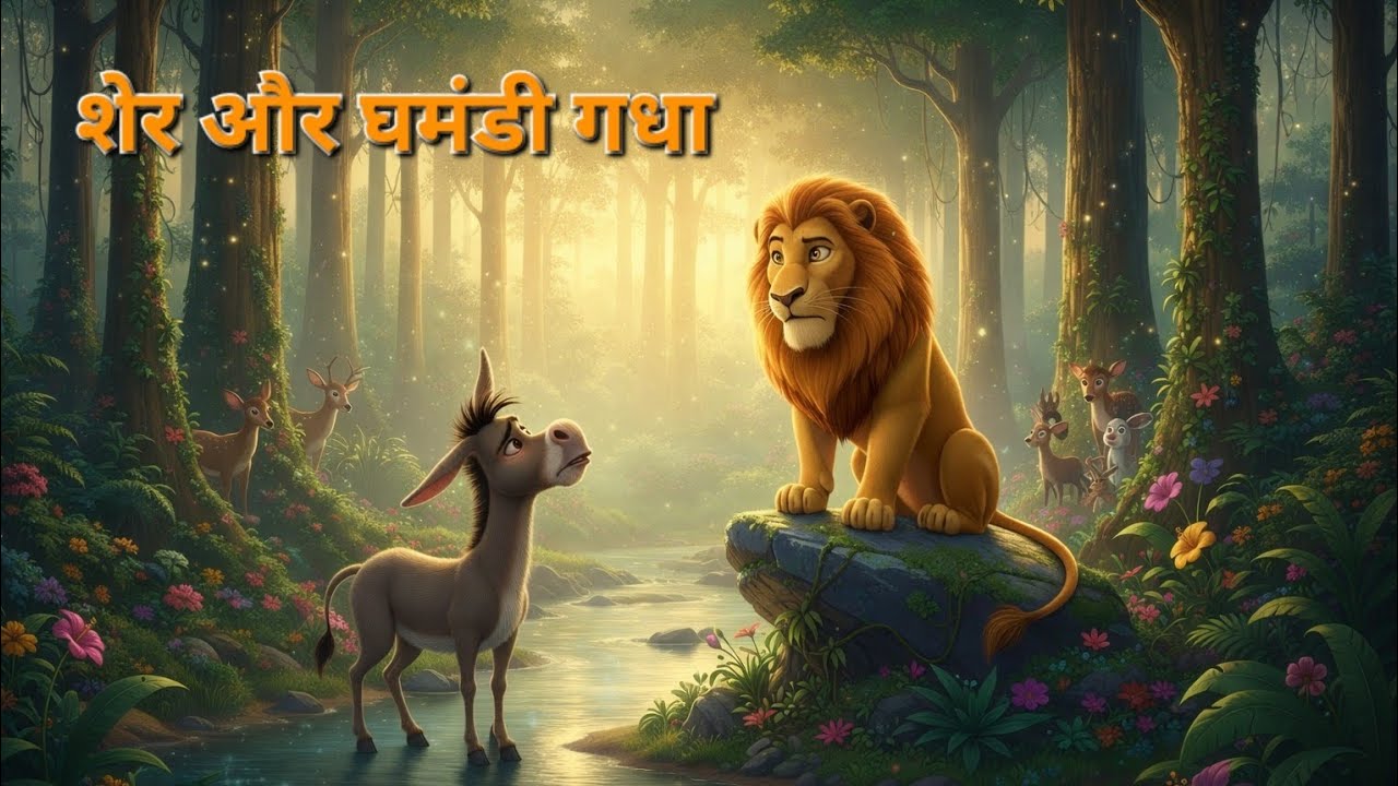 शेर और घमंडी गधा | आखिर क्या हुआ जंगल में ? |Hindi Moral Story | Hindi New Story 