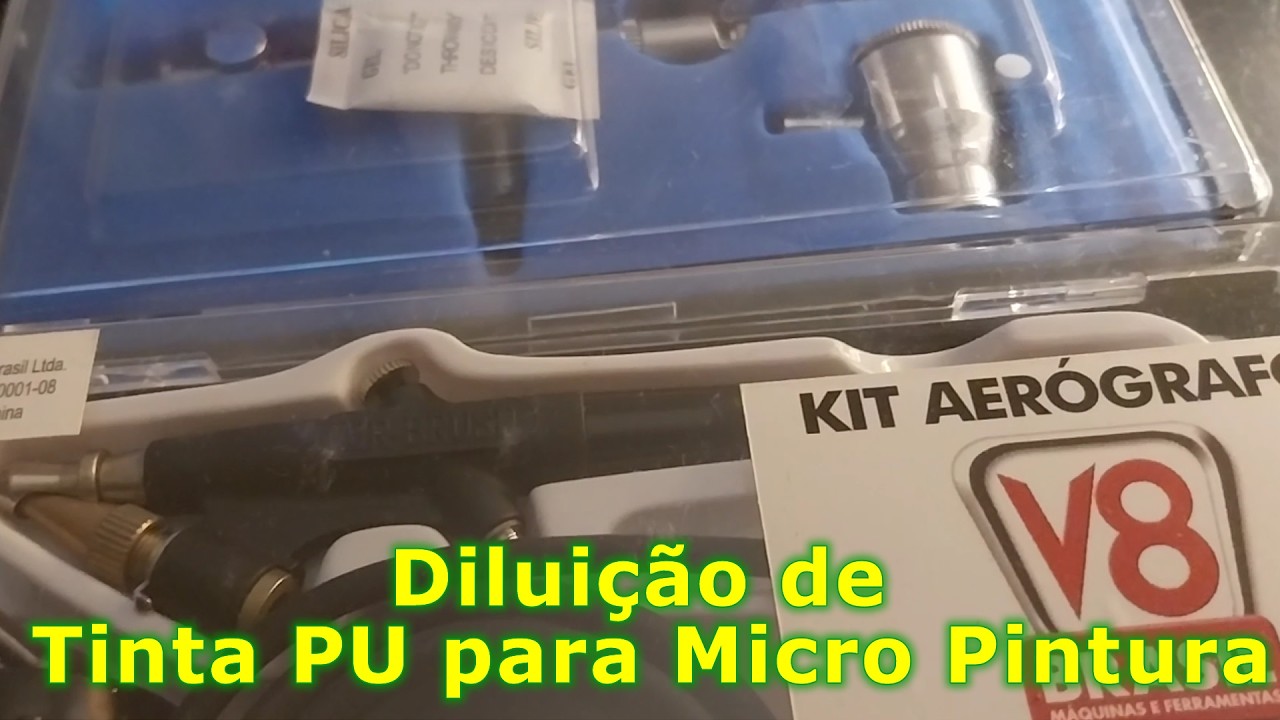 Diluição e Catalise de Tinta Automotiva para Aerógrafo