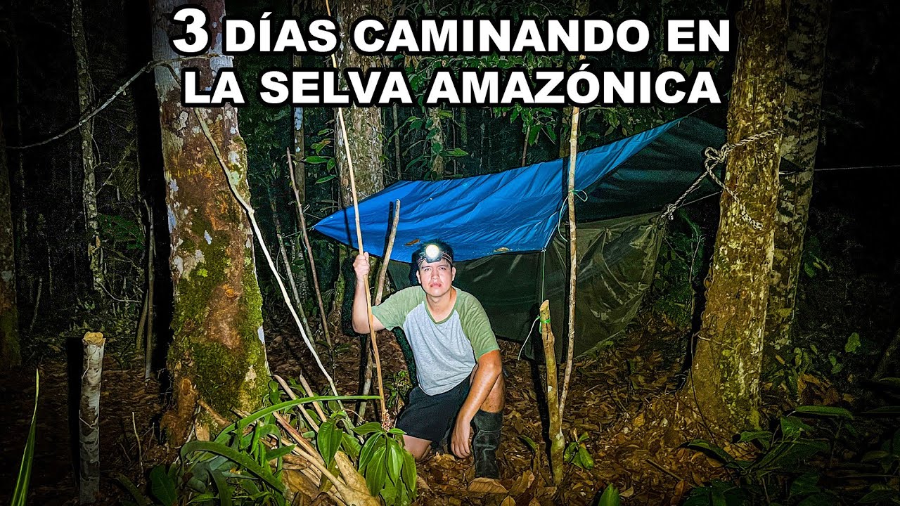 3 días SOBREVIVIENDO en LA SELVA AMAZÓNICA, Selva COLOMBIANA | Jordy Aventurero