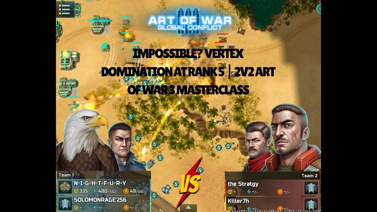 Unbelievable Vertex Gameplay at Rank 5 | Art of War 3 2v2 Clutch!