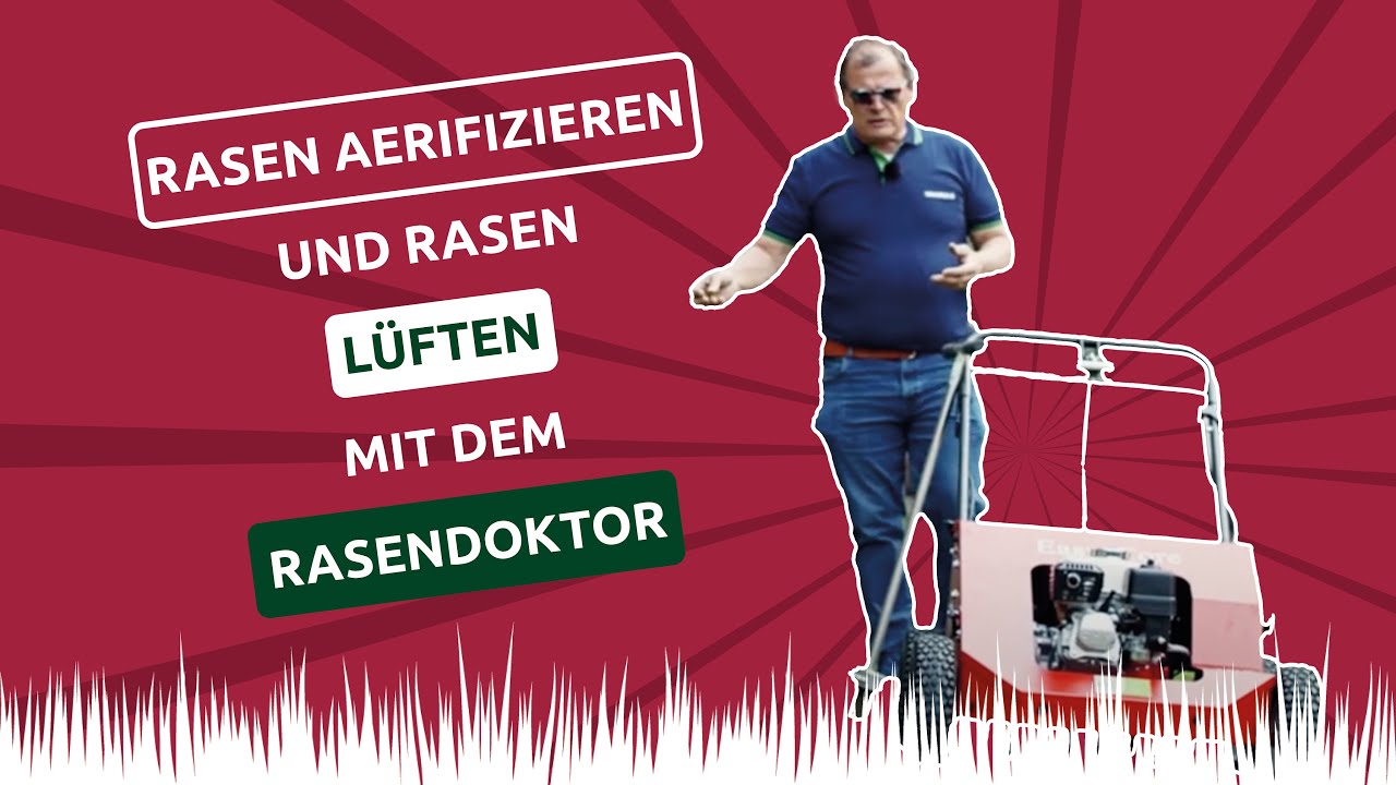 🌱 Rasen aerifizieren & Rasen l&uuml;ften mit dem Rasendoktor