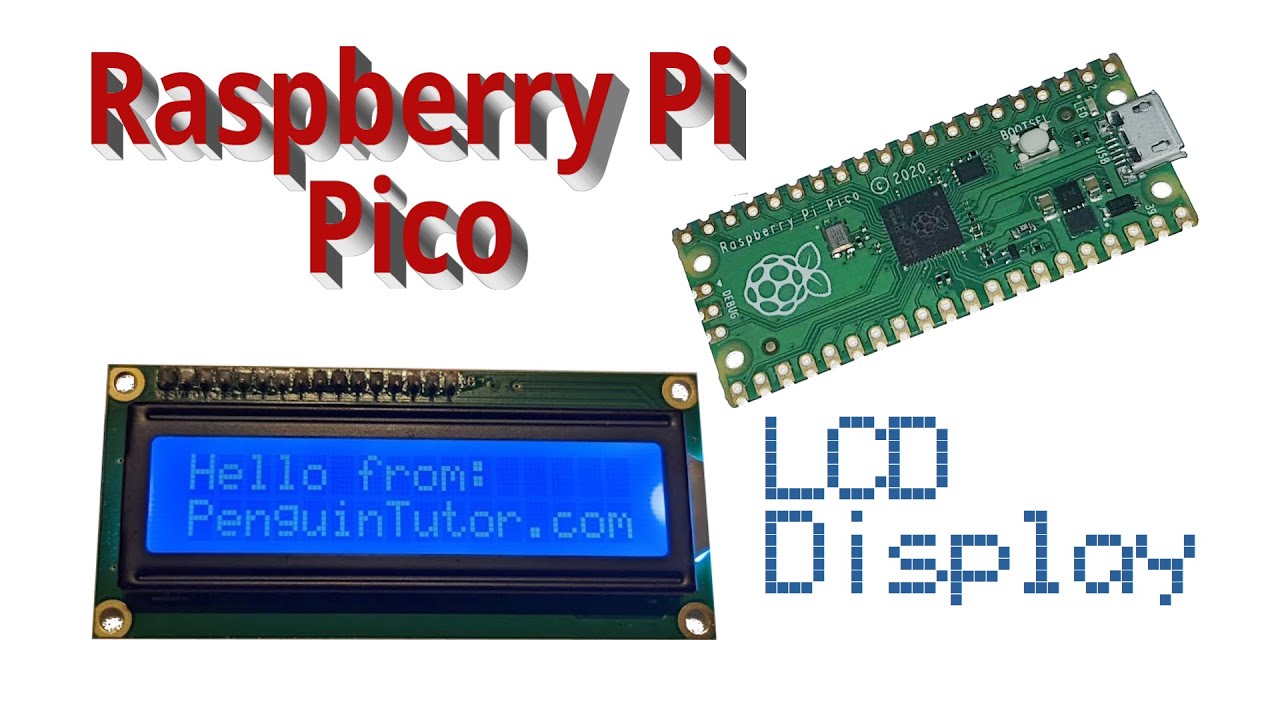 Raspberry Pi Pico - ЖК-дисплей 1602 с текстом и интерфейсом I2C
