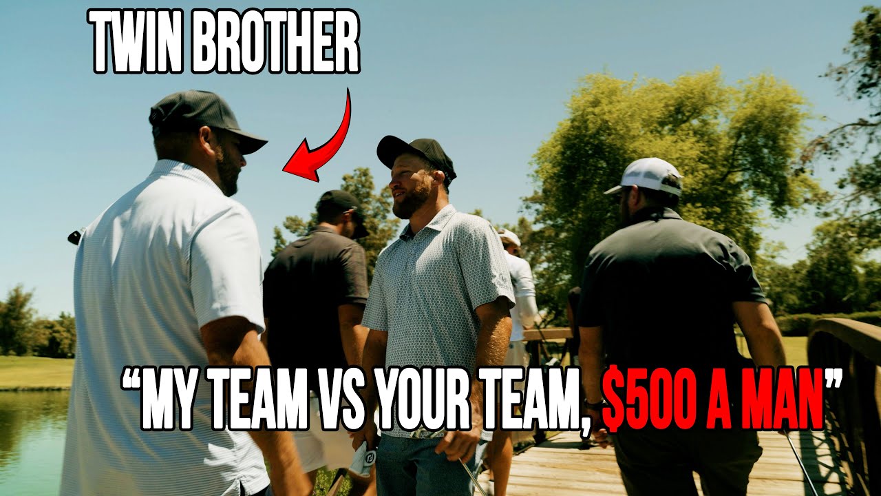 Betting $500 A Man On a 2 Team 4 Man Scramble... Against My Twin Brother