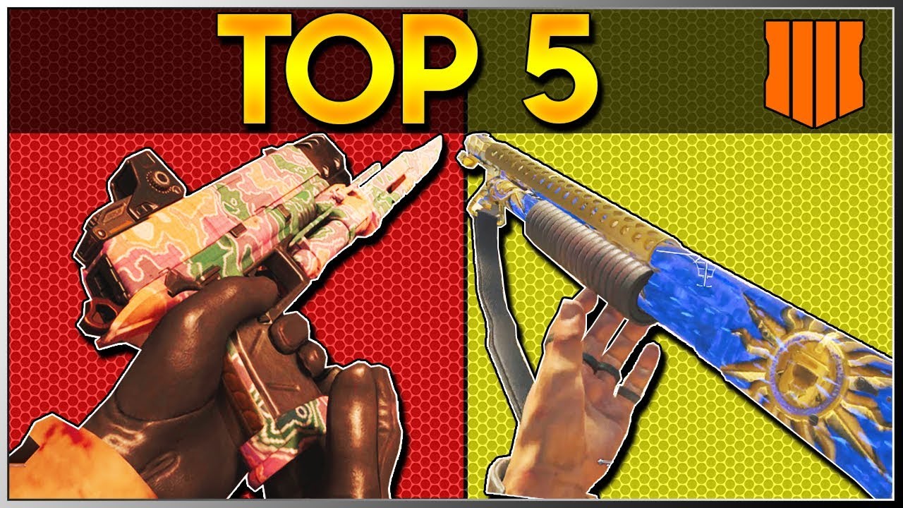TOP 5 BEST BO4 ZOMBIES WALL WEAPONS - Call of Duty Zombies