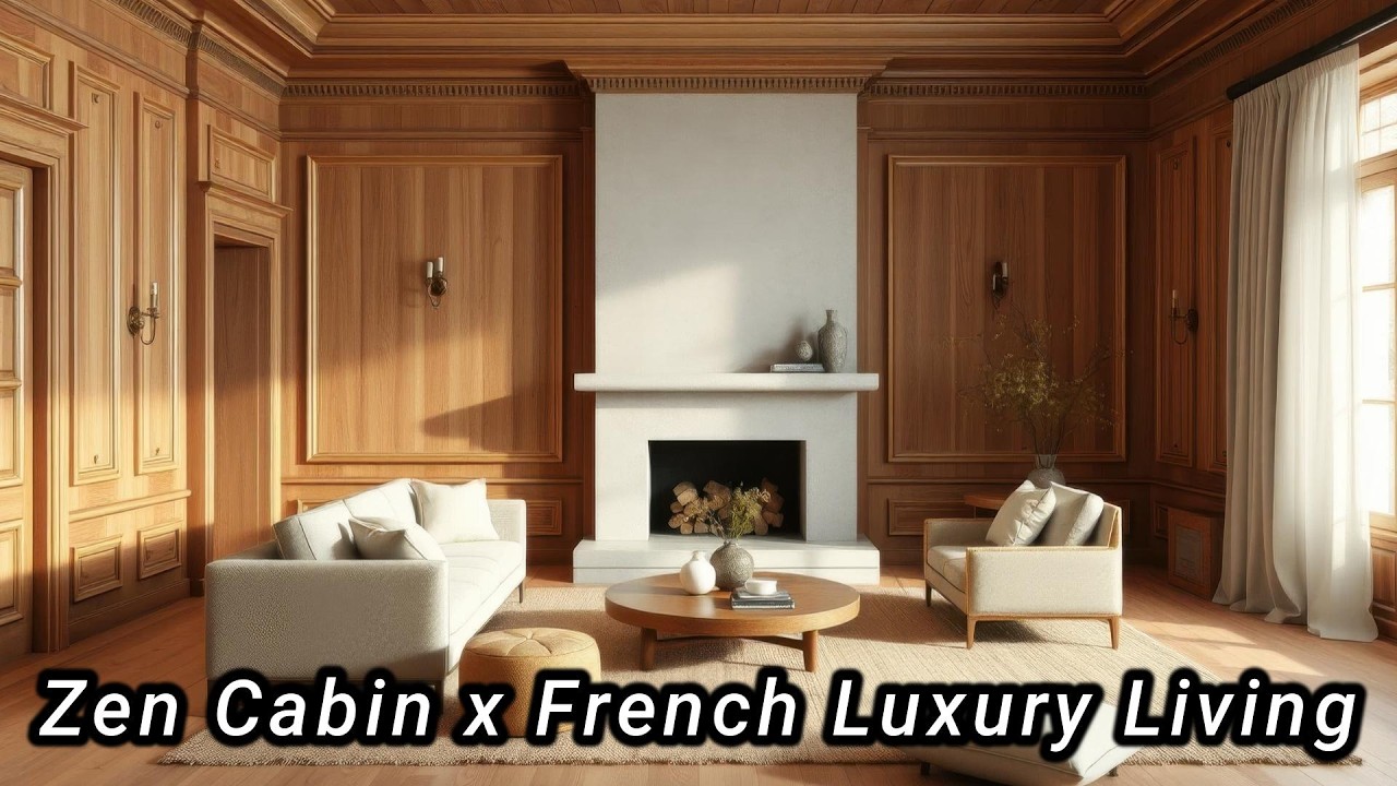 Japanese Zen Cabin Meets French Classical Elegance ✨ Timeless Luxury Living