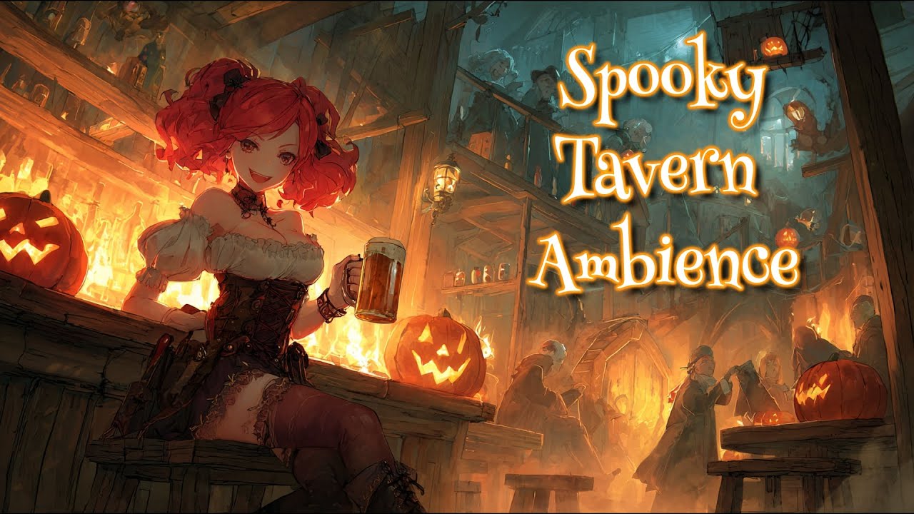 Ghosts in the Tavern | Spooky Tavern Music | Relax & Chill with Haunted Halloween Ambience