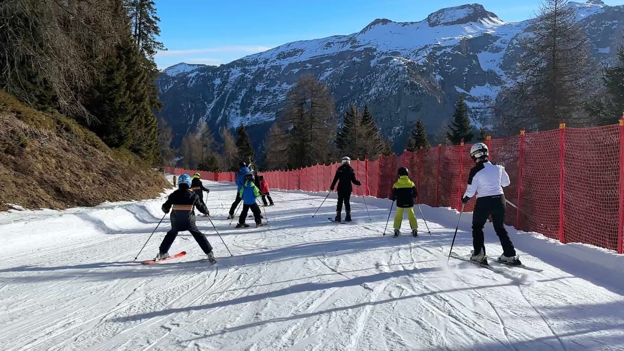 Ski Val di Sole Folgarida Marilleva ski blue piste 18 | trasa niebieska 18 | 2024