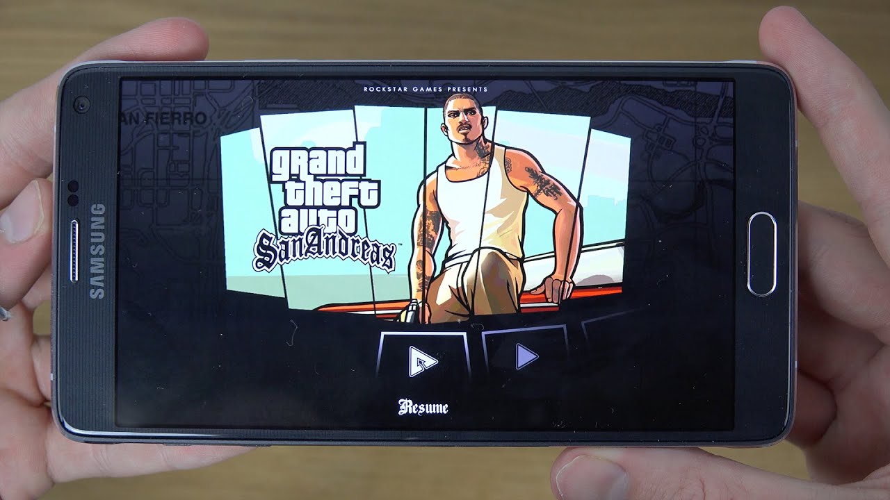 GTA San Andreas Samsung Galaxy Note 4 4K Gameplay Review