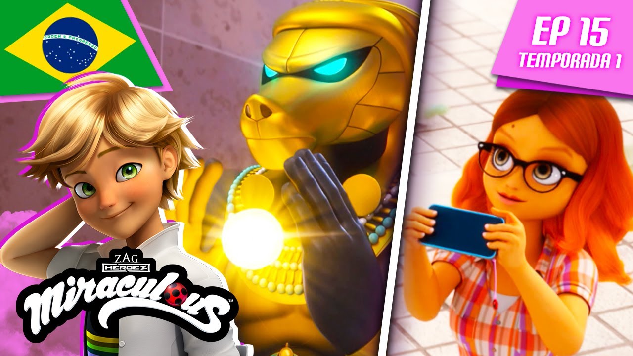 🇧🇷 MIRACULOUS | 🐞 O FARAÓ 🐾 | Episódio completo ▶️ Temporada 1 Ep 15 | Português BRASIL 🇧🇷