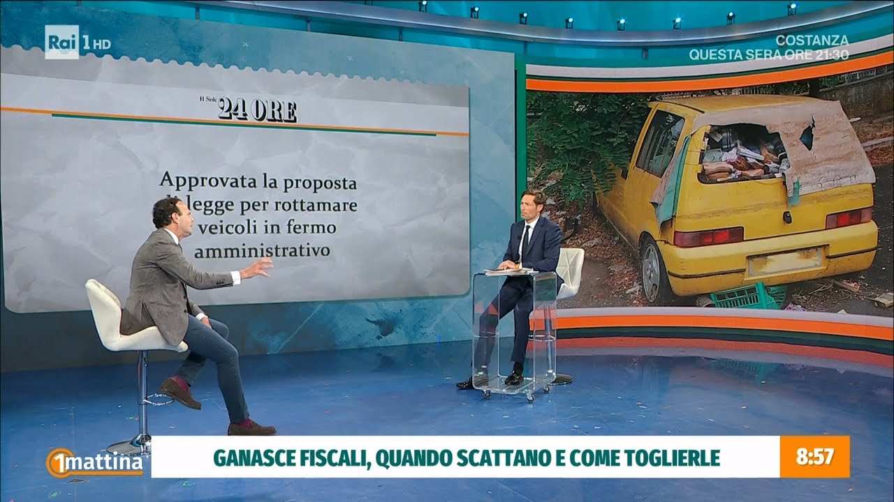 Auto sotto fermo - Unomattina 31/03/2025