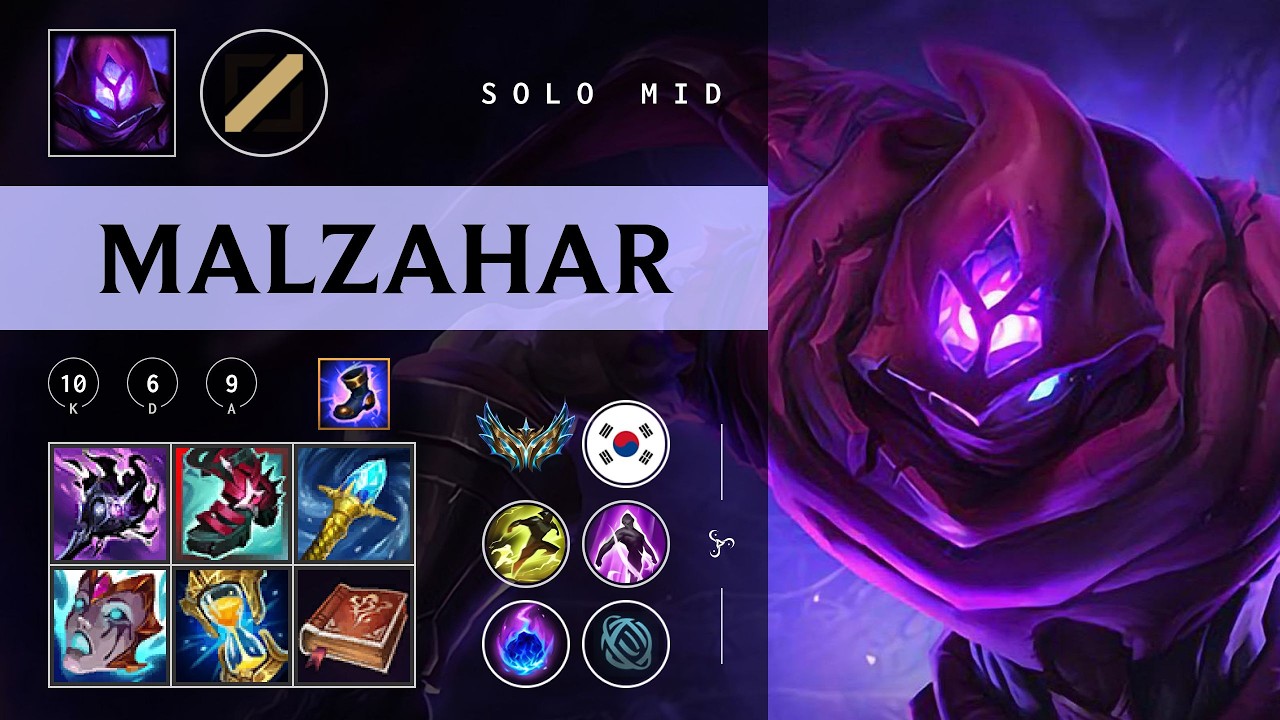 Malzahar Mid vs Ryze - KR Challenger Patch 26.05