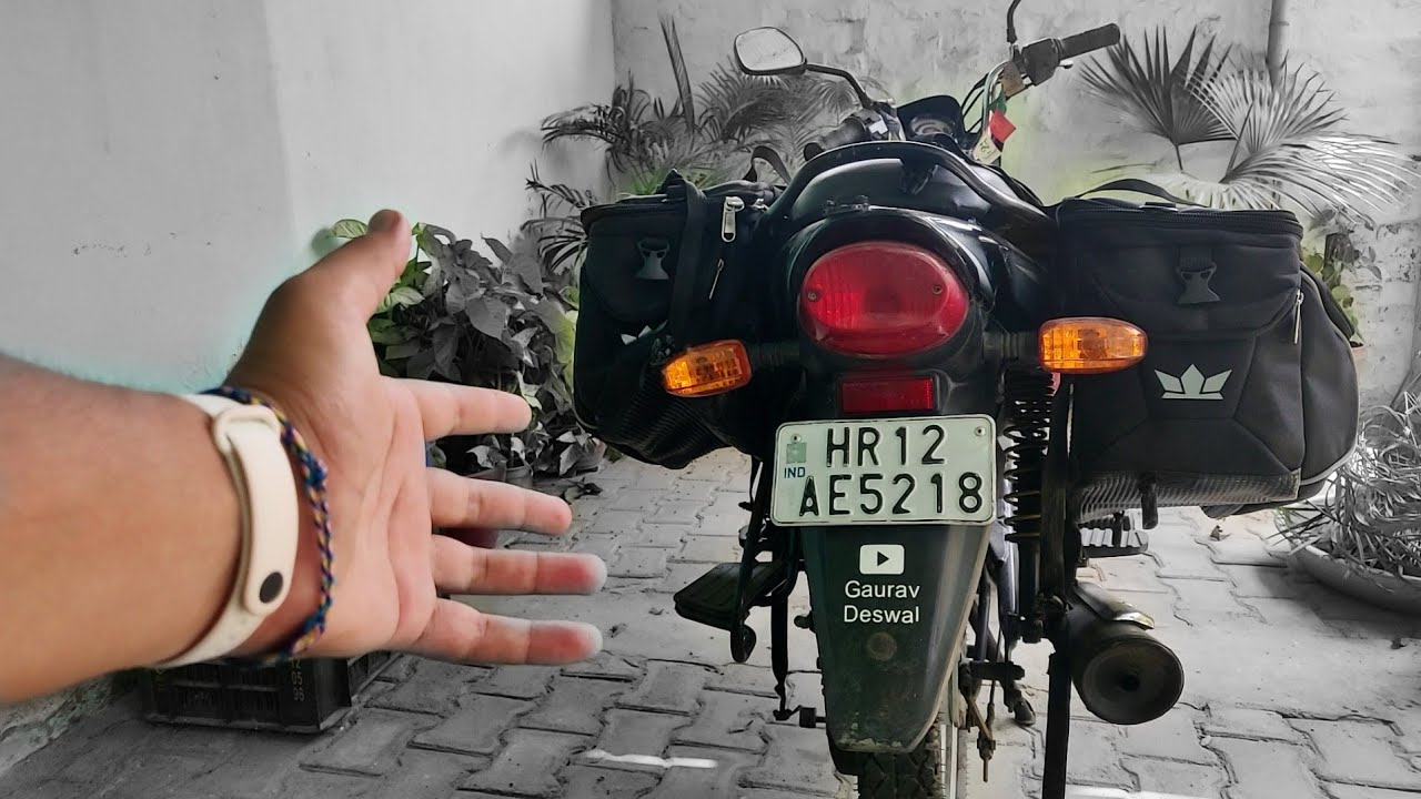 MOUNT SADDLE BAG ON 100cc BIKE FOR LONG RIDES | LADAKH, SPITI, NEPAL, SIKKIM