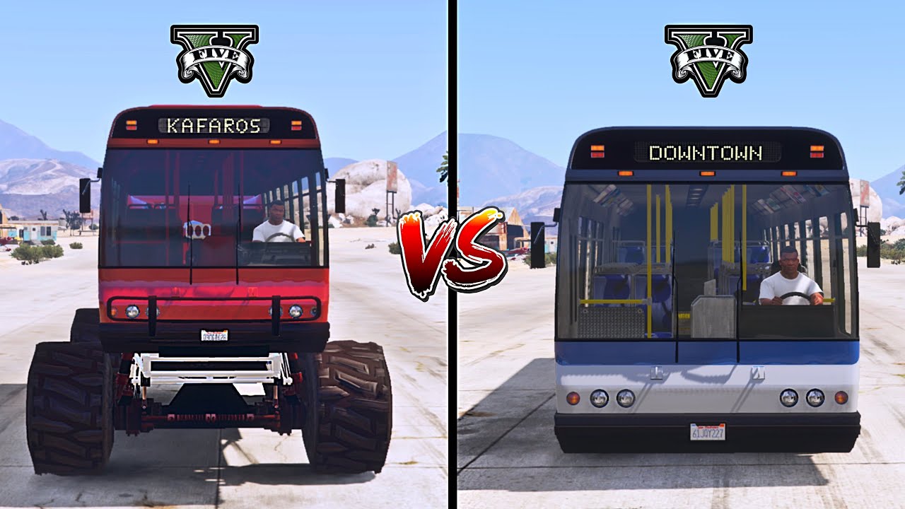 GTA 5 MONSTER BUS VS GTA 5 NORMAL BUS - WHICH IS BEST?