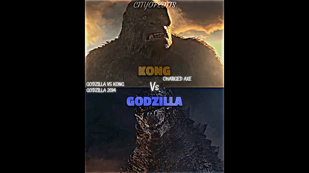 GvK Kong vs 2014 Godzilla #godzillamovies #vsbattle #vsedit #wisedit #wis #whoisstronger #debate