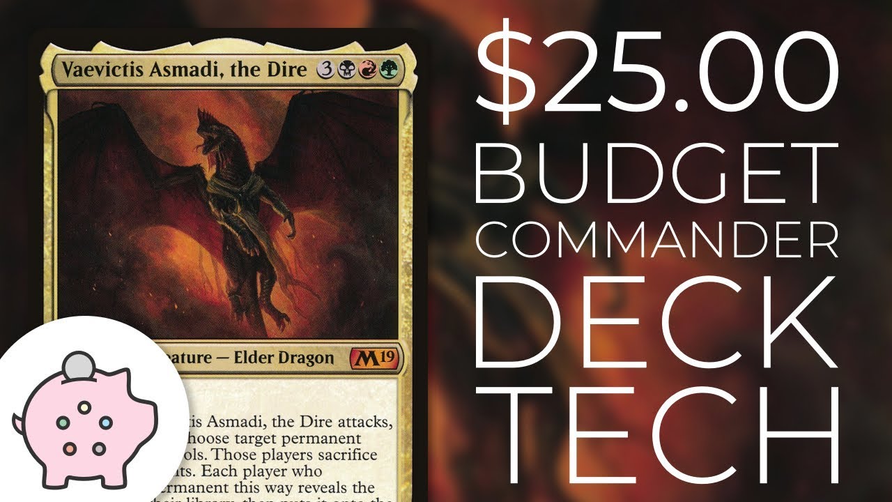 Vaevictis Asmadi, The Dire | EDH Budget Deck Tech $25 | Magic the Gathering | Commander