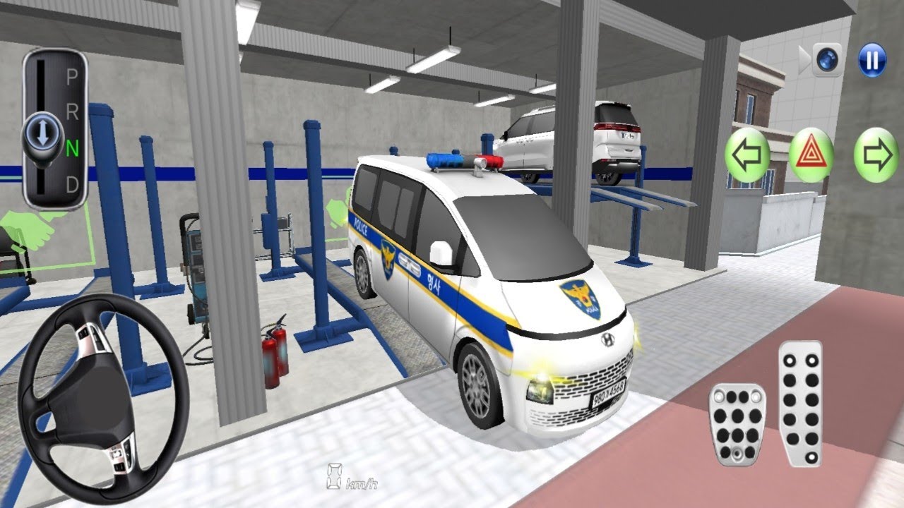 Brand new Police car Auto repairing and washing -3D Driving class -Android gameplay #games 