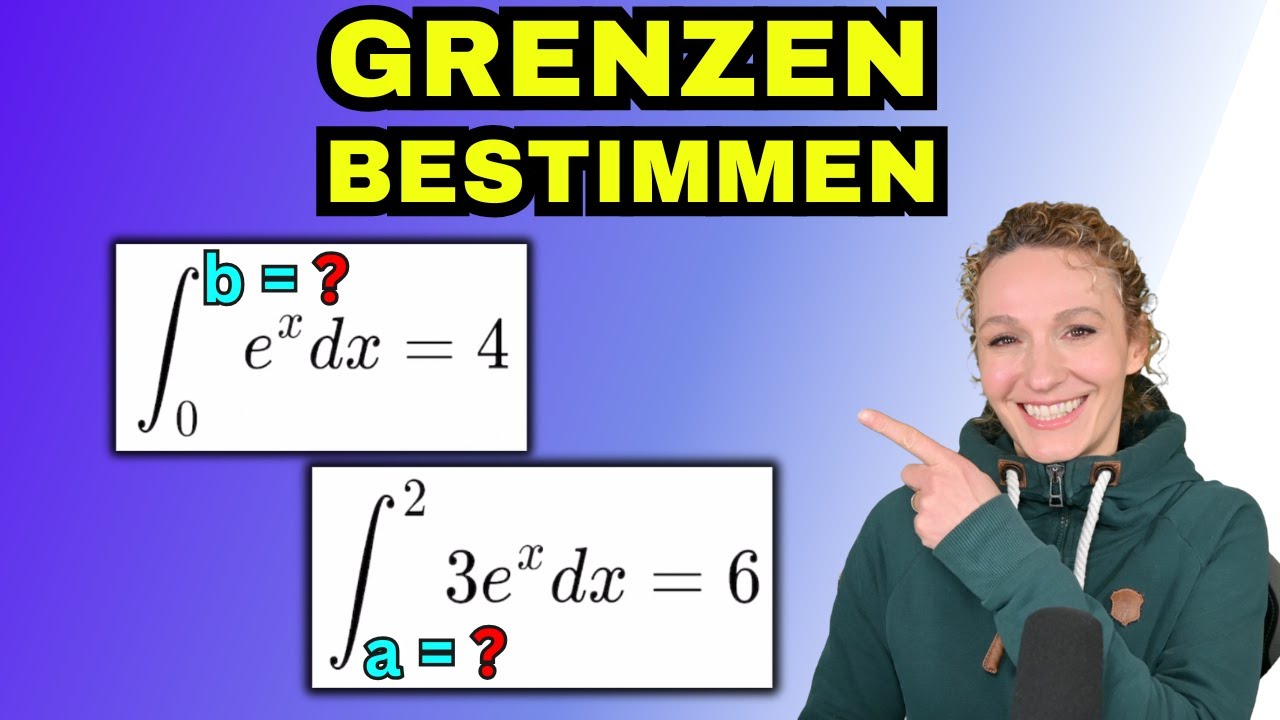 Integrationsgrenzen bestimmen bei der e-Funktion | Bestimmtes Integral einfach erkl&auml;rt