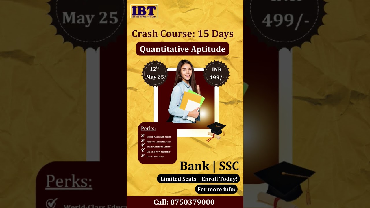 SSC/BANK (QUANT) Crash Course 