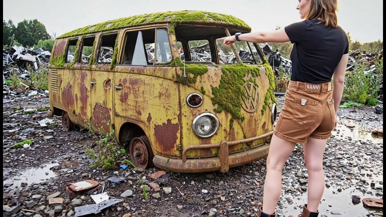 Incredible ASMR car restoration of Volkswagen Bus (VW Bus) from The Amazon River