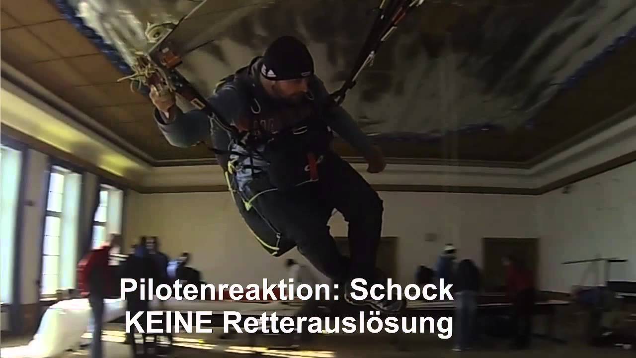 Retterwurf unter G-Belastung 002: Skywalk Flex mit SupAir Light L im Frontcontainer