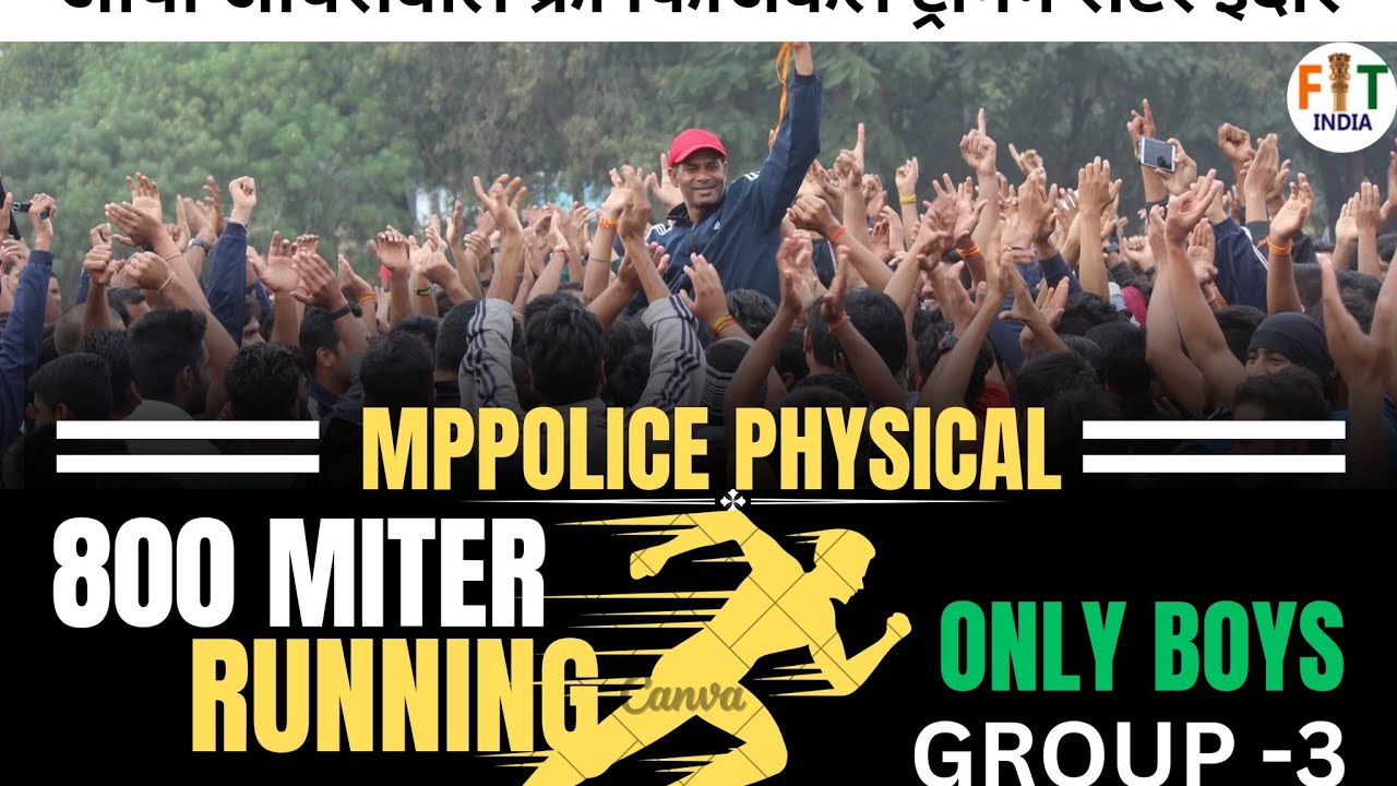800m Running boys trail video ll MPPolice constable running trail video ll