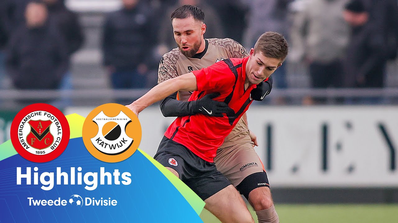 ✅️ Katwijk doet goede zaken | Highlights AFC Amsterdam - VV Katwijk