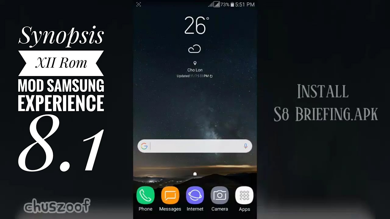 [REVIEW INSTALL] Synopsis XII Rom Mod Samsung Experience 8.1 [Interface] For J200G/GU/H