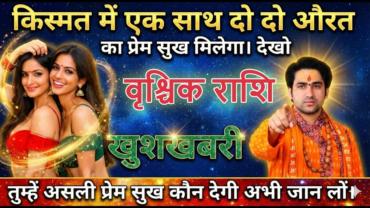 वृश्चिक राशि वालो किस्मत में एक साथ दो दो औरत का प्रेम सुख मिलेगा। देखो vrischikrashi
