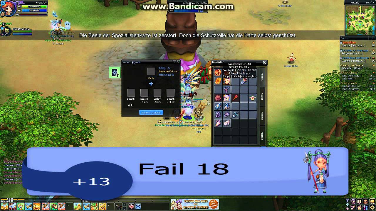 Nostale Kampfmönch Uppen von +13-+?? Fail über Fail