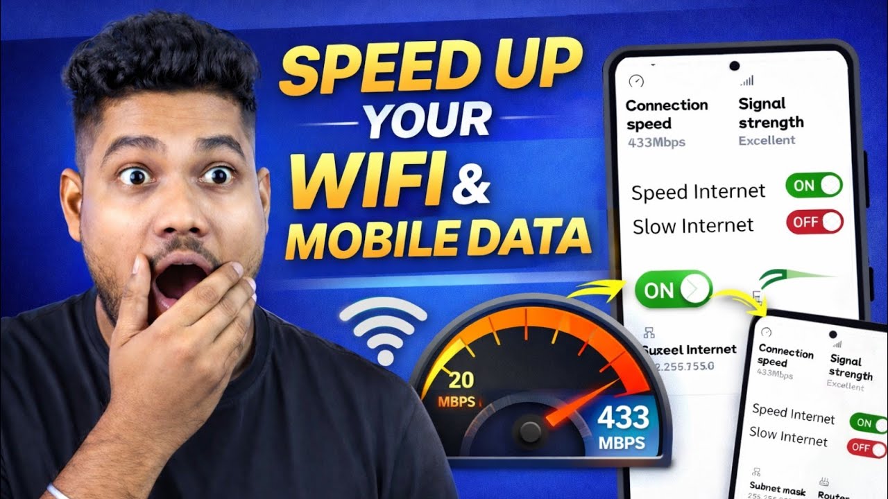 Increase Internet SPEED Mobile Data & WIFI 2026 | One Hidden Settings Is Killing Your Internet Speed