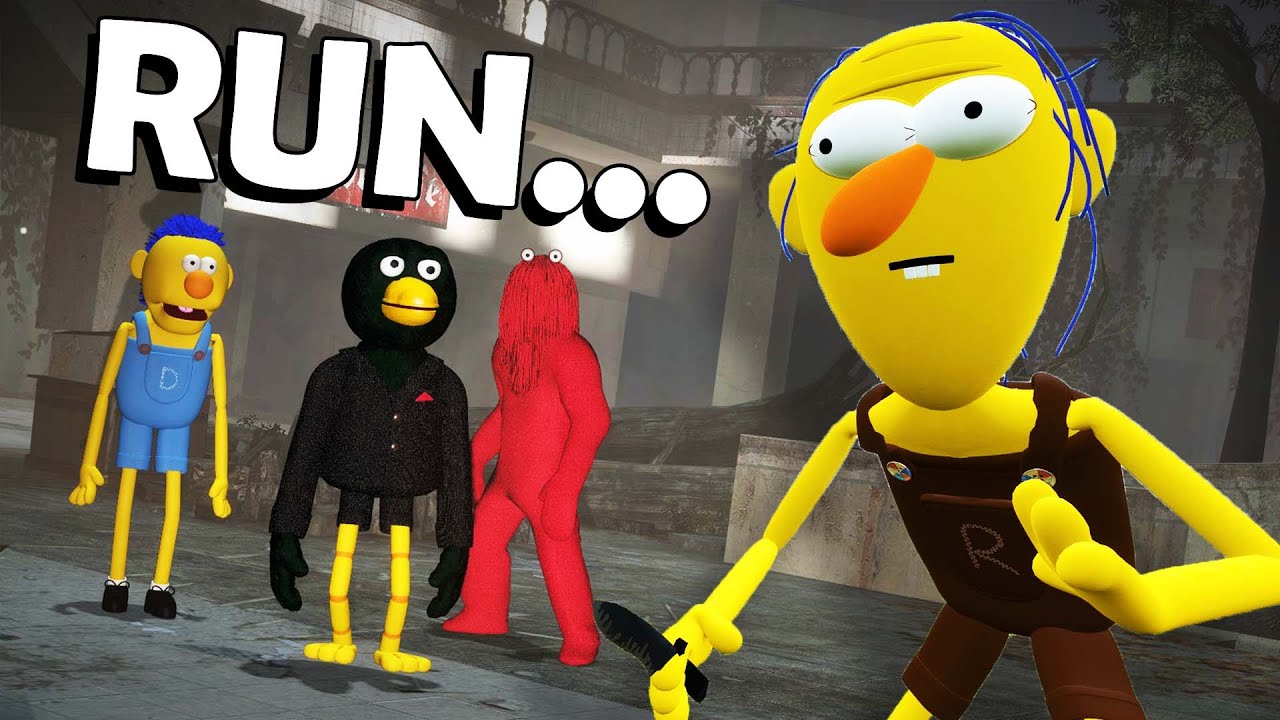 CHASED BY Don't Hug Me I'm Scared (Garry's Mod)