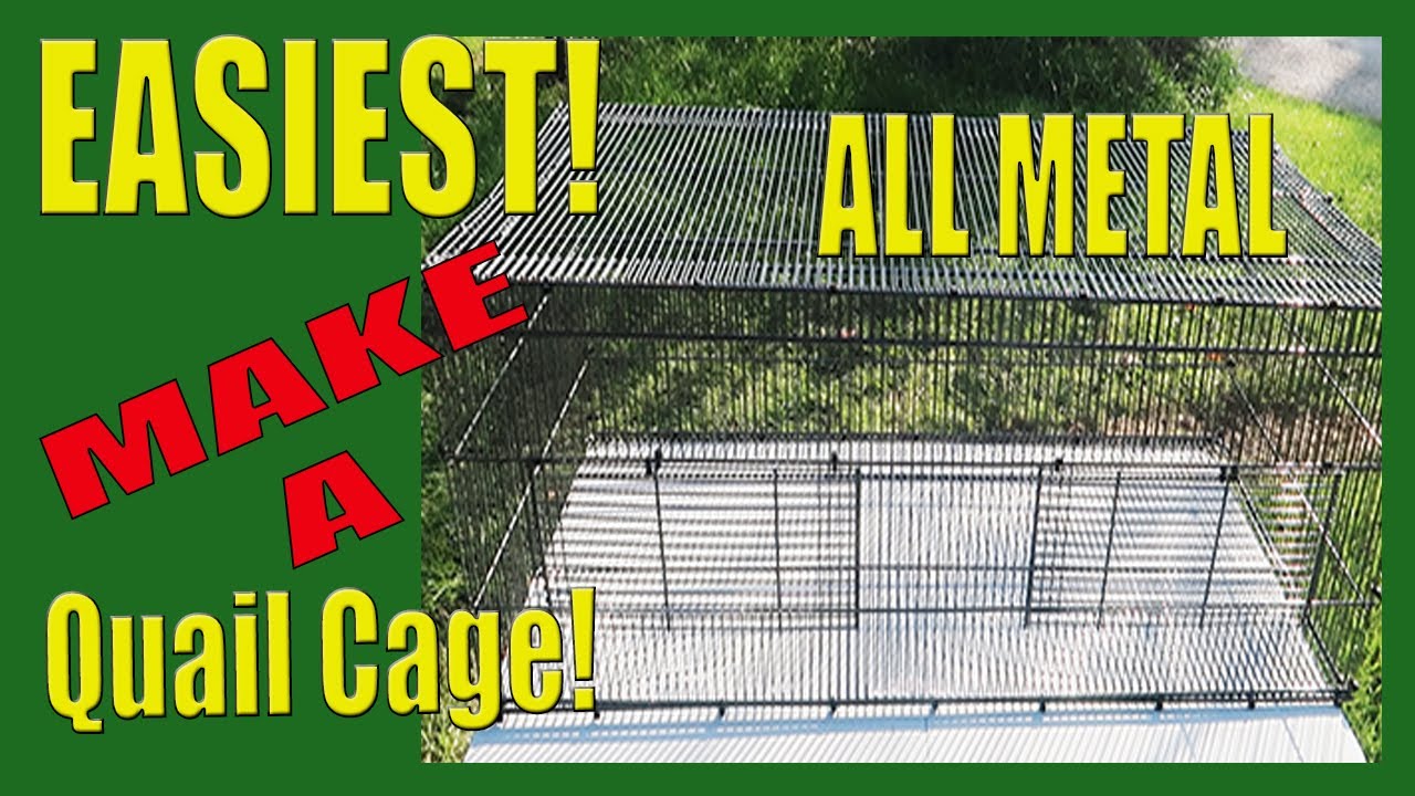 Make an Easy ALL METAL Wire Quail Cage! DIY
