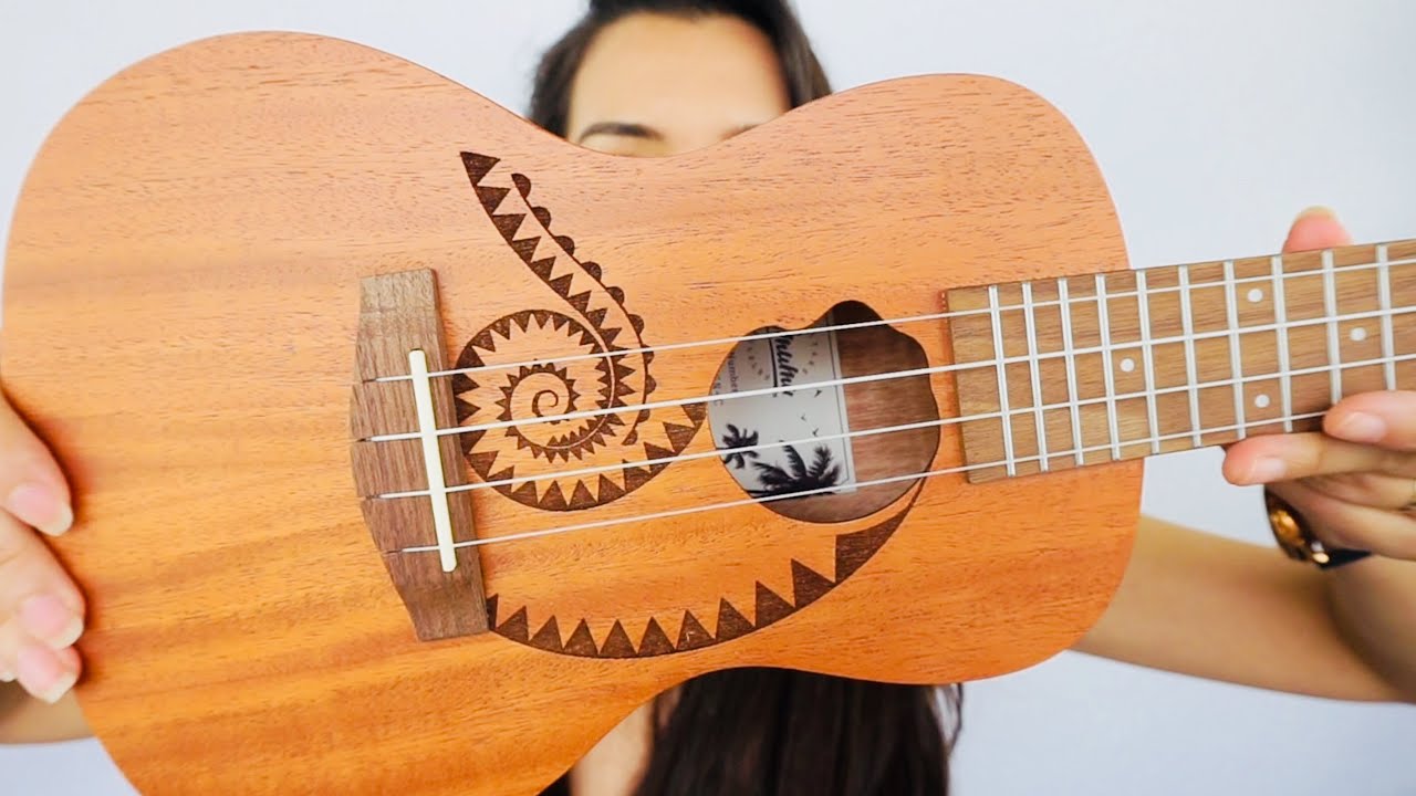 ORANGE TATTOO UKULELE UNBOXING! AMUMU UKULELE