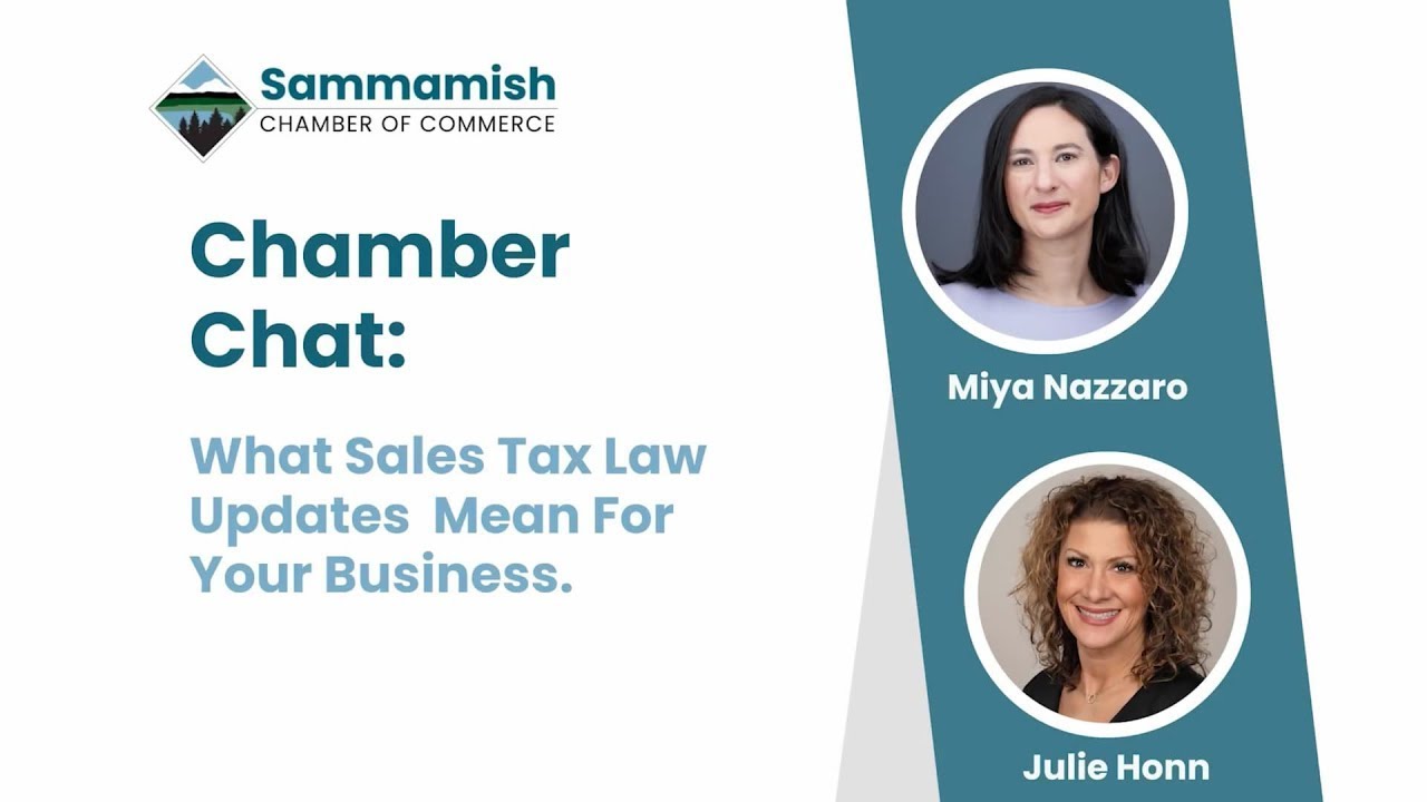 Chamber Chat: Episode 1 - What Sales Tax Law Updates Mean For Your Business
