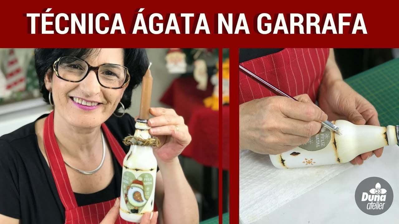 DIY TÉCNICA ÁGATA EM GARRAFAS | Pintando Com o ❤ #79 | TÂNIA MARQUATO