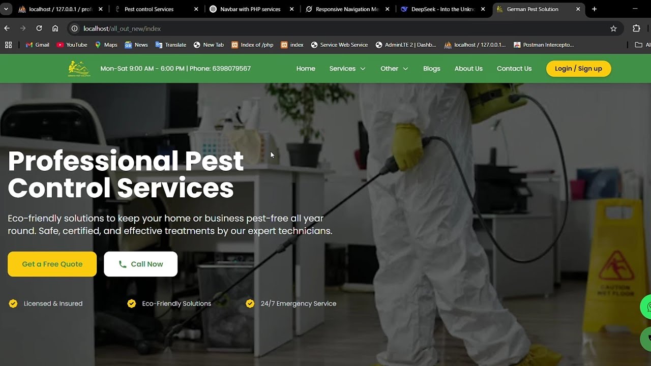 Get a Professional Pest Control Website | Need a Website for Any Business? Contact Us! #webseries