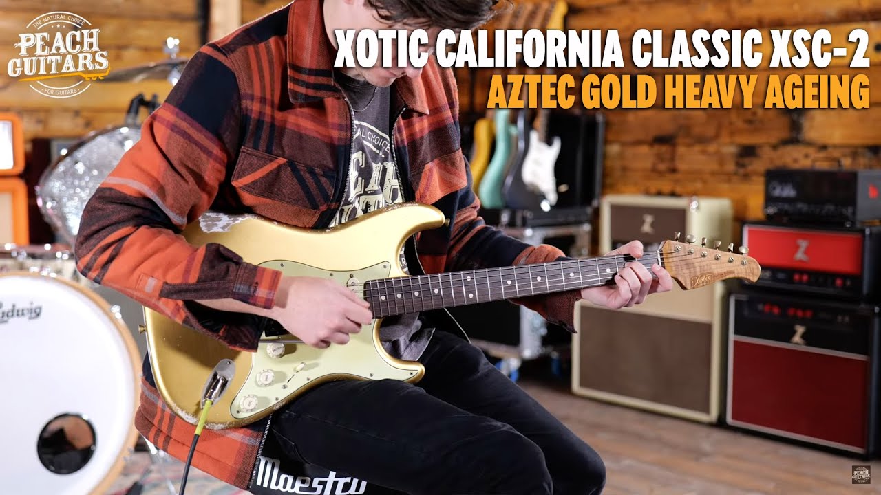 No Talking...Just Tones | Xotic California Classic XSC-2 - Aztec Gold Heavy Ageing