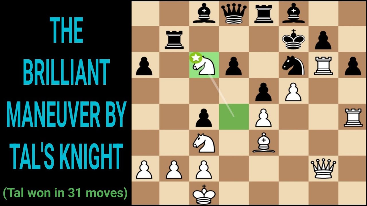 Mikhail Tal vs Dieter Mohrlok 1962 - Varna Olympiad Tournament. Varna, Bulgaria