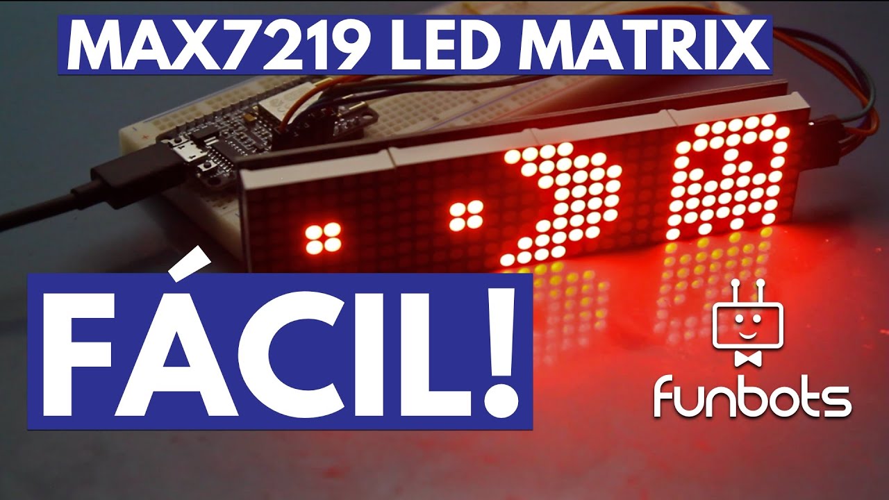 COMO USAR A MATRIZ DE LED MAX7219 | Com Arduino e ESP8266 | Texto Scroll