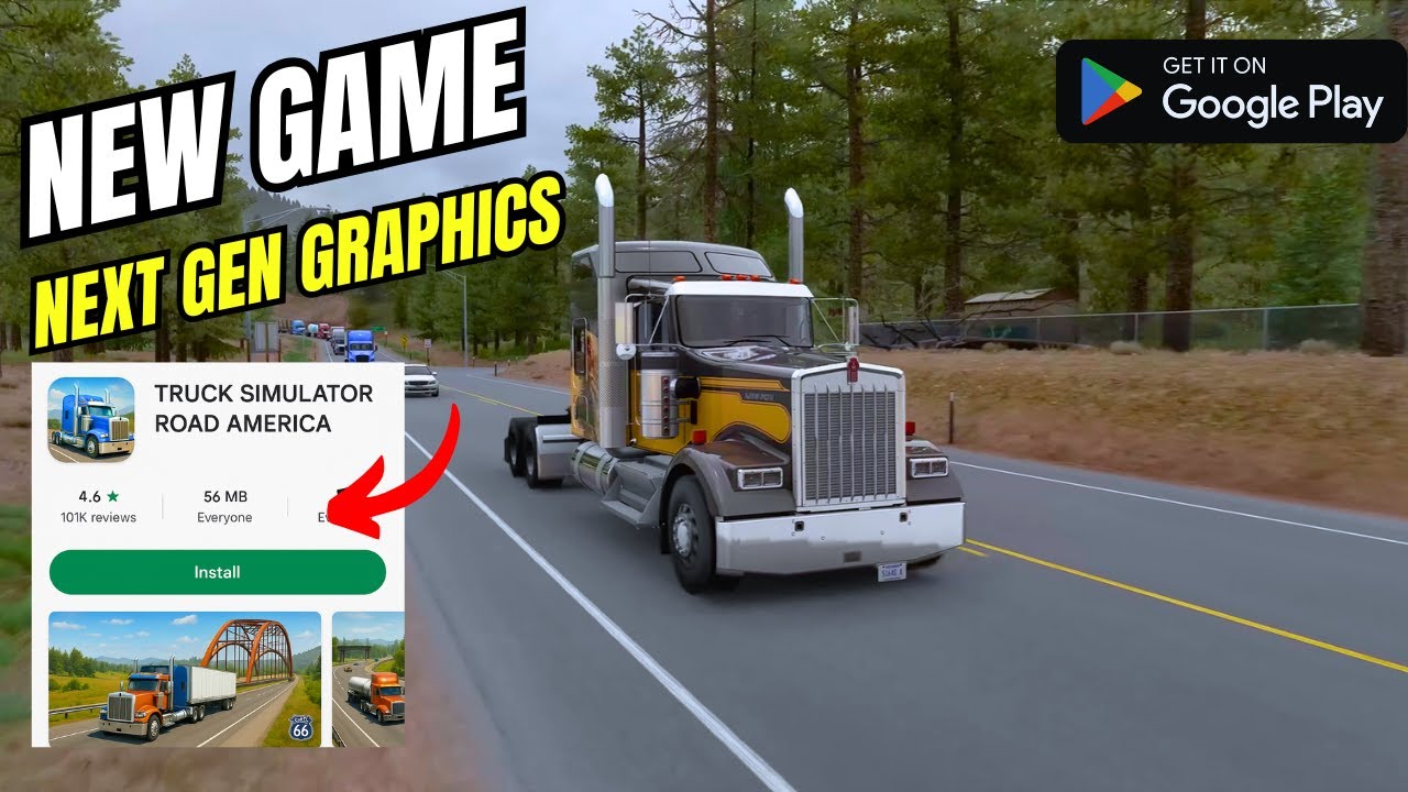 NEW GAME | Truck Simulator Road America | New Reworked Map First Look