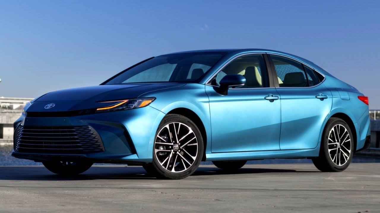 New 2026 Toyota Camry XLE AWD (Ocean Gem) - Driving, Exterior, and Interior