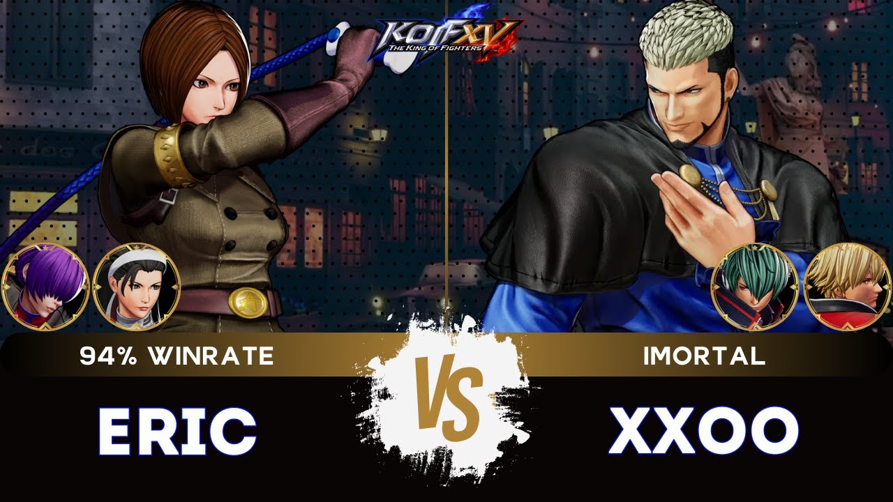 KOF XV🎞️ ERIC (Whip/Chizuru/O.Shermie) vs XXOO (Shun'ei/Rock/Goenitz)🎞️Replay Match - 08/25
