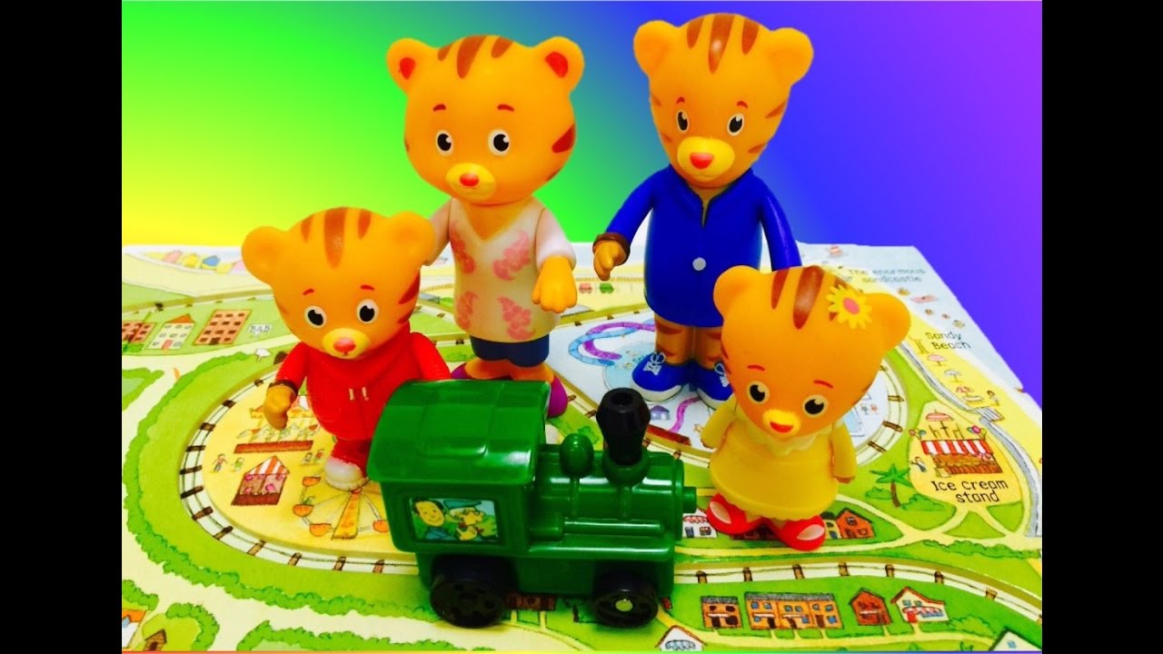 DANIEL TIGER and Toy Wind Up Train Book!