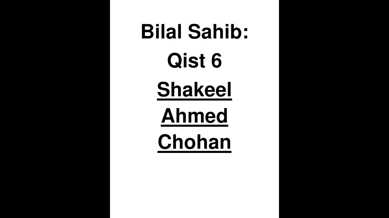 Urdu novel | Bilal Sahib | Qist 6 | Shakeel Ahmed Chohan