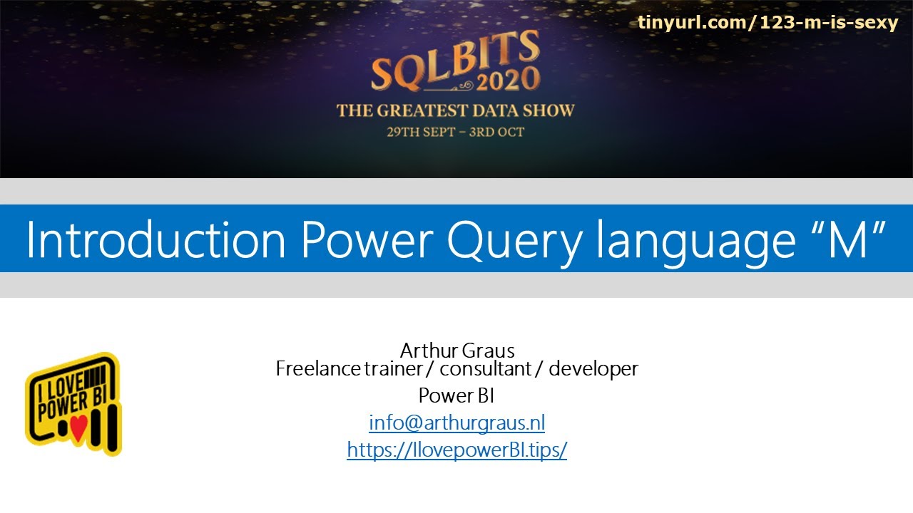 Introduction to Power Query language “M”