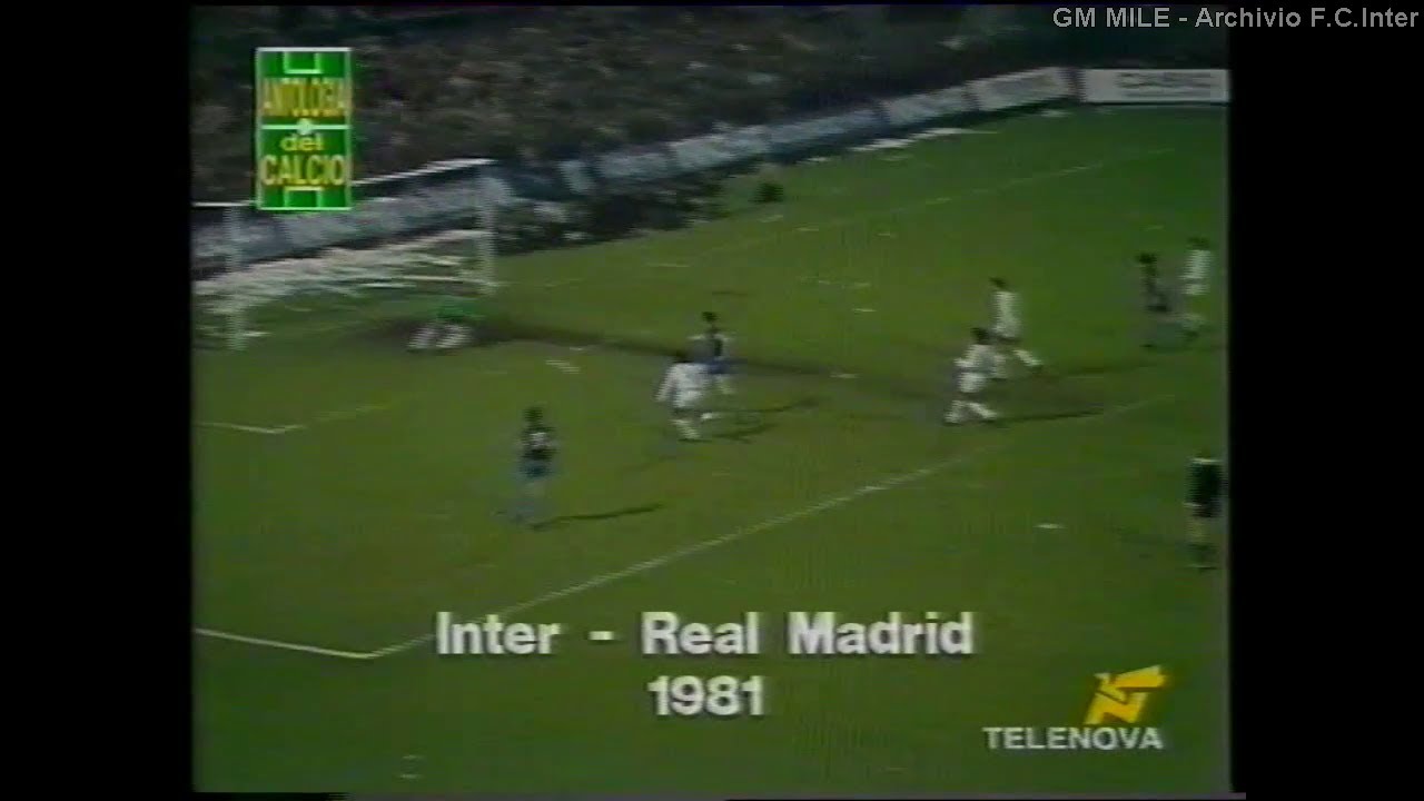 1980-81 (SF Rit Coppa Campioni - 22-04-1981) INTER-Real Madrid 1-0 [Bini] HLTS Telenova